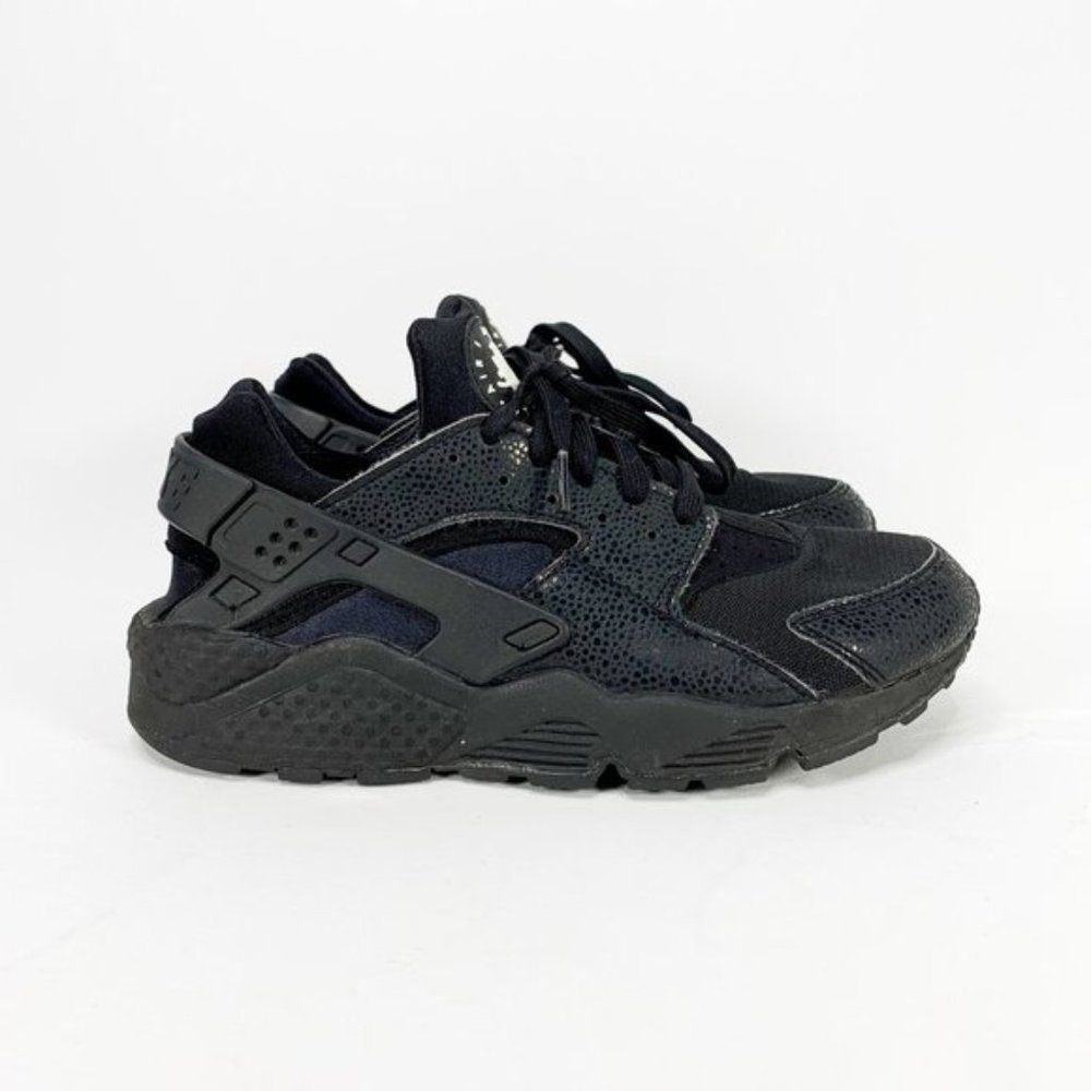 NIKE Men's Air Huarache Black/Black Sneakers - Picture 13 of 13